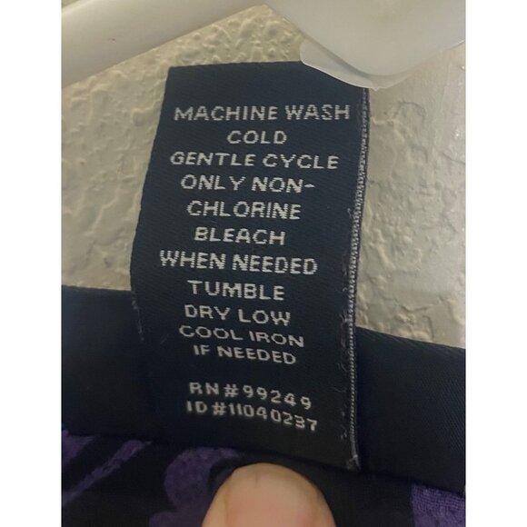 Maggie Barnes Womens 2X 22/24W Colorful Sheer Button-Up Tunic Top Black Base Wit - Picture 3 of 11